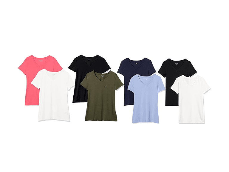 Amazon Essentials Women Regular-Fit Short-Sleeve Tee 2-Pack - Image 1