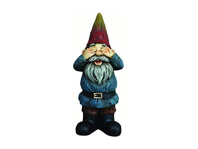 18.5" Resin See No Evil Gnome