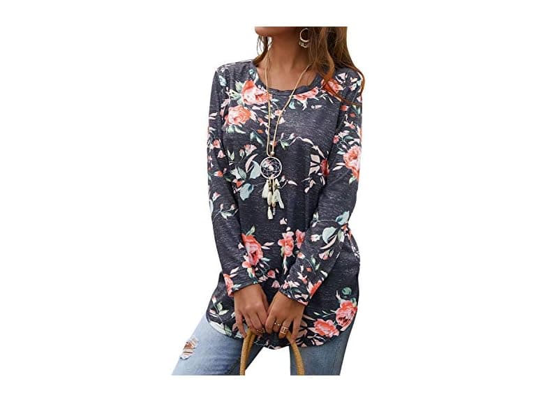 Ezcosplay Women (XL) Long Sleeve Casual Tops Shirt - Image 1