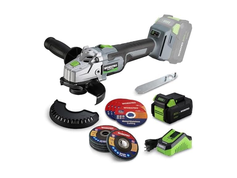 WORKPRO 20V Brushless Grinder w/4.0Ah Batt+Chger - Image 1