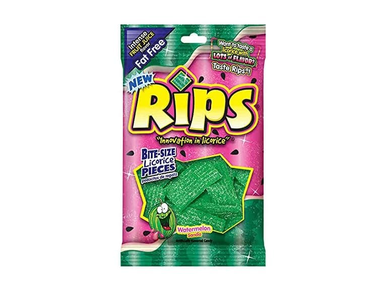 Rips, Watermelon Bite Size Licorice Pieces, 4 Oz - Image 1