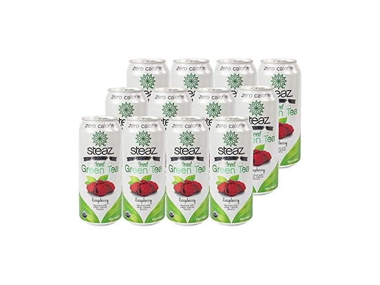 12PK Steaz Zero Calorie Raspberry Tea - Image 1