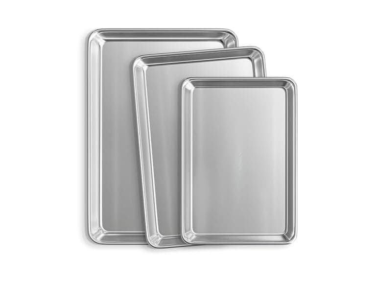 JoyTable Aluminum Baking Sheet Set, 3 Pack Sheet Pan - Image 1