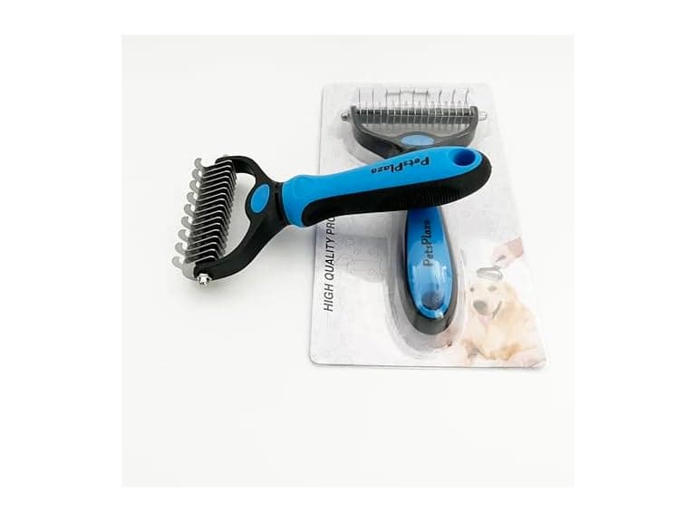 PETSPLAZA Grooming Rake - Double-Sided - Image 1