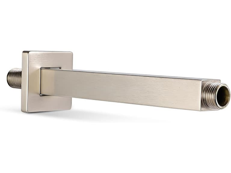 SUPPLYGIANT 10" Straight Ceiling Mount Shower Arm- Nickel - Image 1