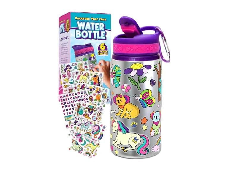 Decorate Your Own Water Bottle 2-Pack - Image 1