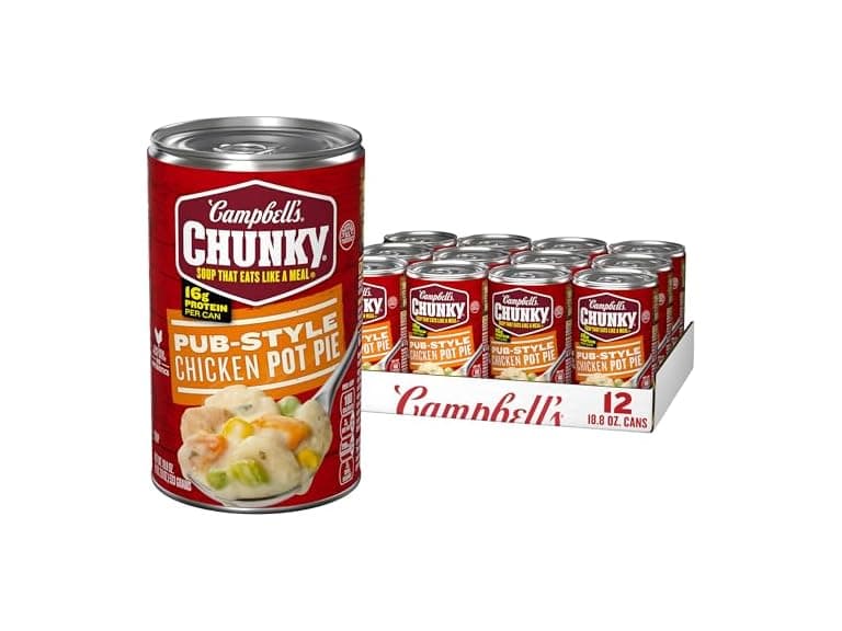 Campbells Chunky Chicken Pot Pie Soup 12pk - Image 1