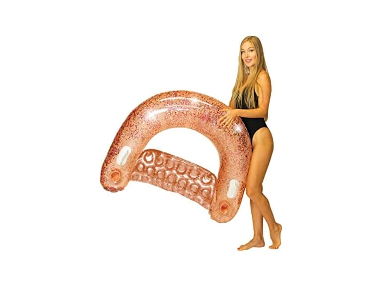  Poolcandy, Inflatable Sun Chair Rose  - Image 1