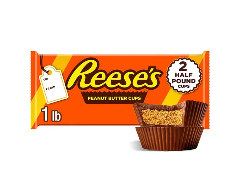 REESE'S Milk Chocolate Half-Pound Peanut Butter Cups - Image 1