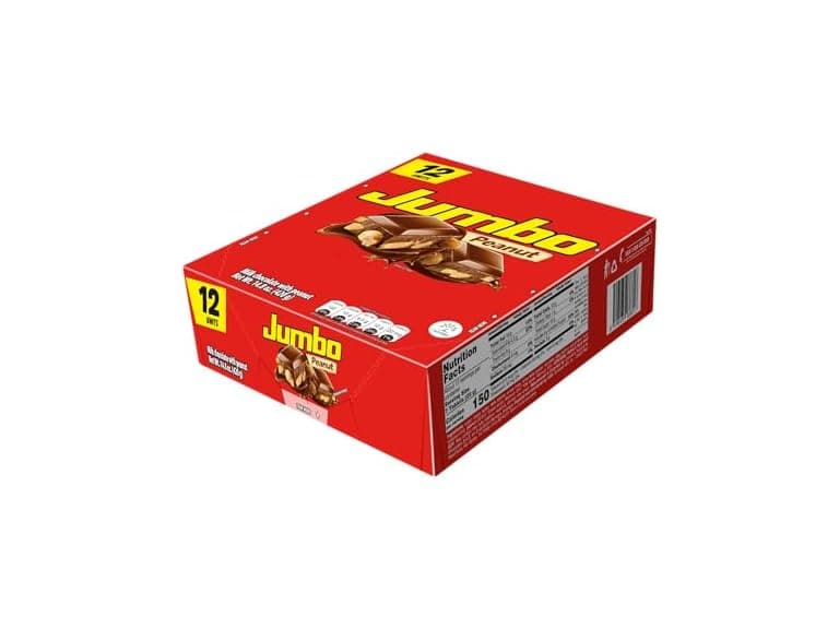 Jumbo Peanut Chocolate Bar 12ct 14.8oz - Image 1