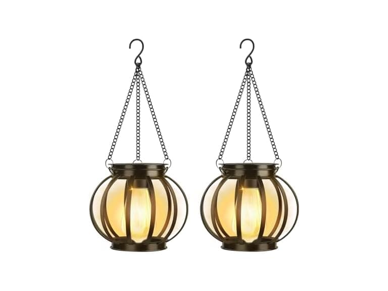 siruitong B0F8NP33SY 2 Pack Solar Lantern - Pumpkin - Image 1