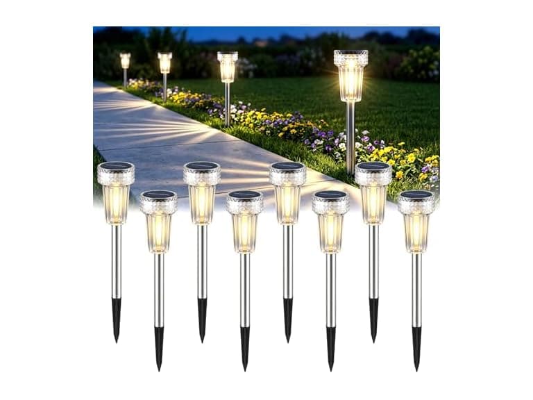 Mancra Outdoor Solar Lights 8 Pack