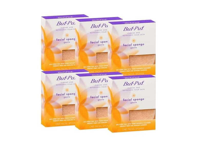 Buf-Puf Facial Sponge 6pk - Image 1