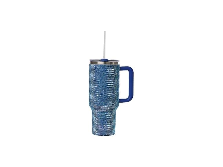 Sip+Sea Grenada 40oz Rhinestone-Encrusted Insulated Tumbler  - Image 1