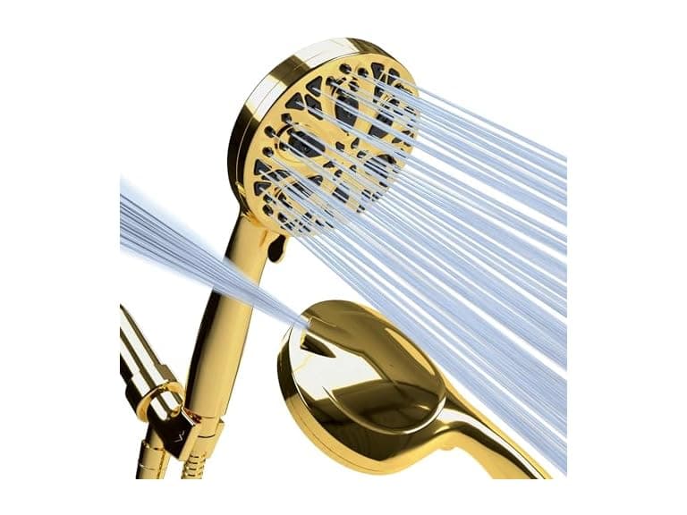 10-Mode Handheld Shower Head w/ 6ft Hose - Image 1