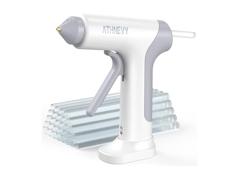 Athnevy FA0401 Cordless Hot Glue Gun White - Image 1