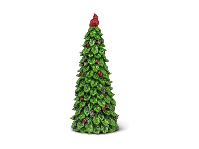 Abbott Collection Holly Tree with Cardinal Decorative Figurine - Image 1