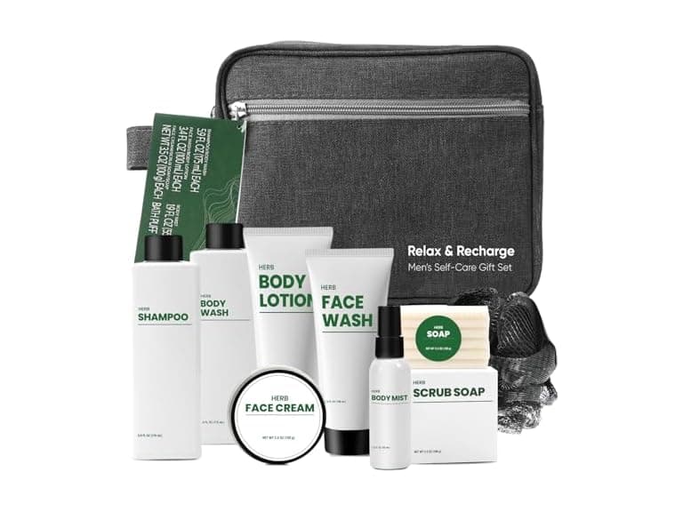 10 Pcs Herbal Mens Spa Set - Image 1