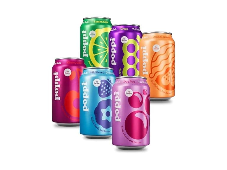 Poppi Prebiotic Soda, Sparkling Water &