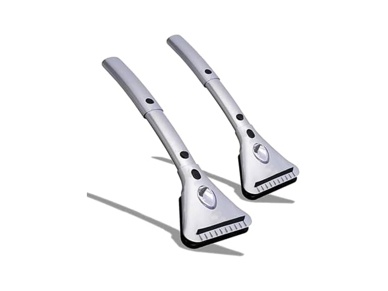 Zone Tech SN0009-2 Car Window Snow/Ice Scraper 2pk - Image 1