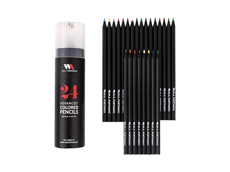 24 Piece Colored Pencil Set - Image 1