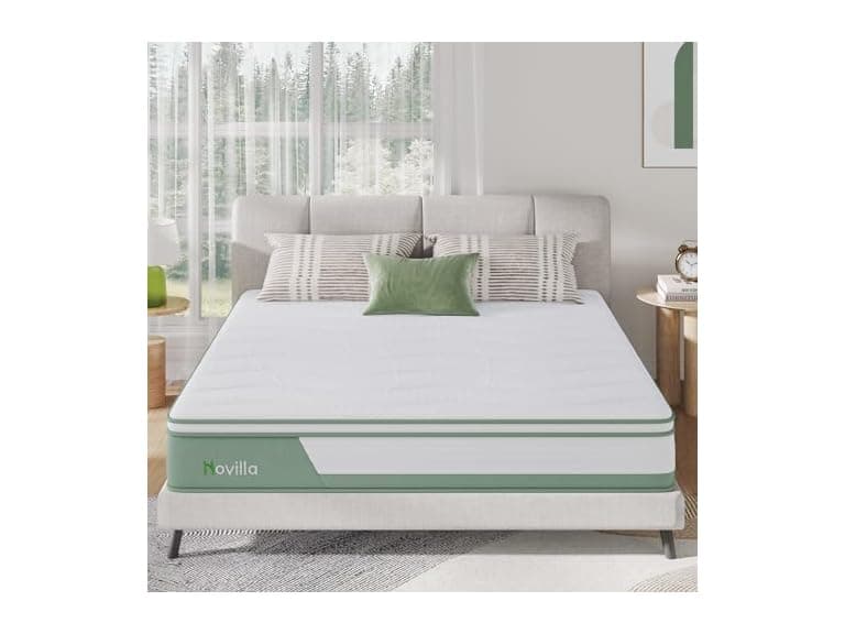 Novilla Mattress Queen, 12 Inch 5-Zone Hybrid - Image 1