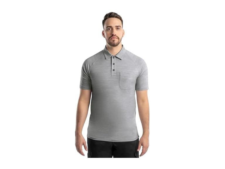 Wrangler Men Performance Workwear Short Polo Shirt - Image 1