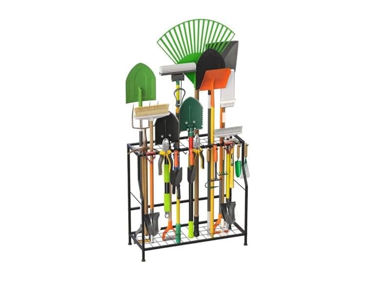 Garden Tool Organizer 2 Tier Yard Storage Rack  - Image 1