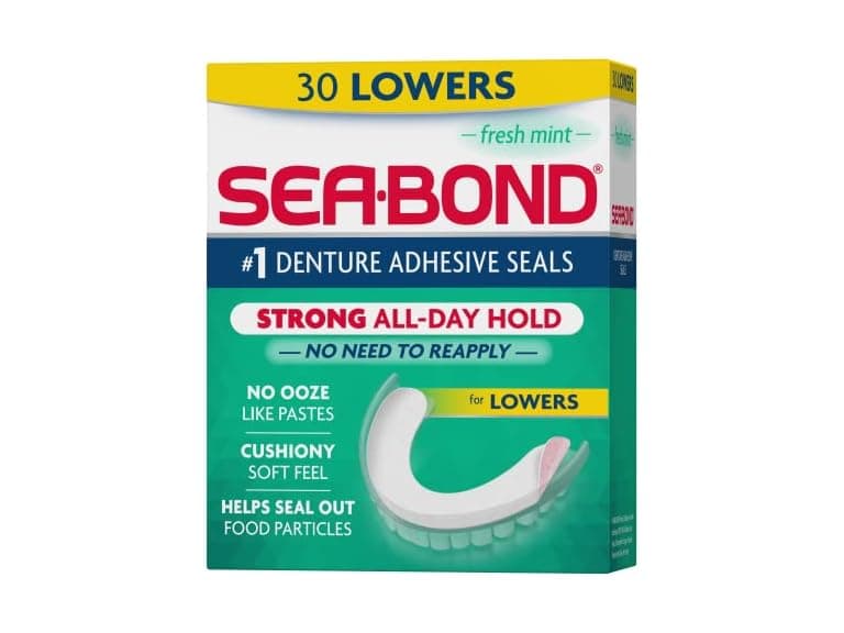 Sea Bond Denture Adhesive Seals Mint 30ct - Image 1
