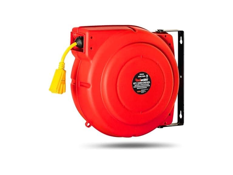 ReelWorks 12AWG x 65' Extension Cord Reel Retractable - Image 1