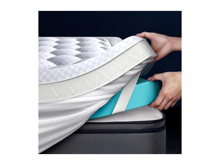 Biteany 5 inch Dual Layer Mattress Topper - Image 1