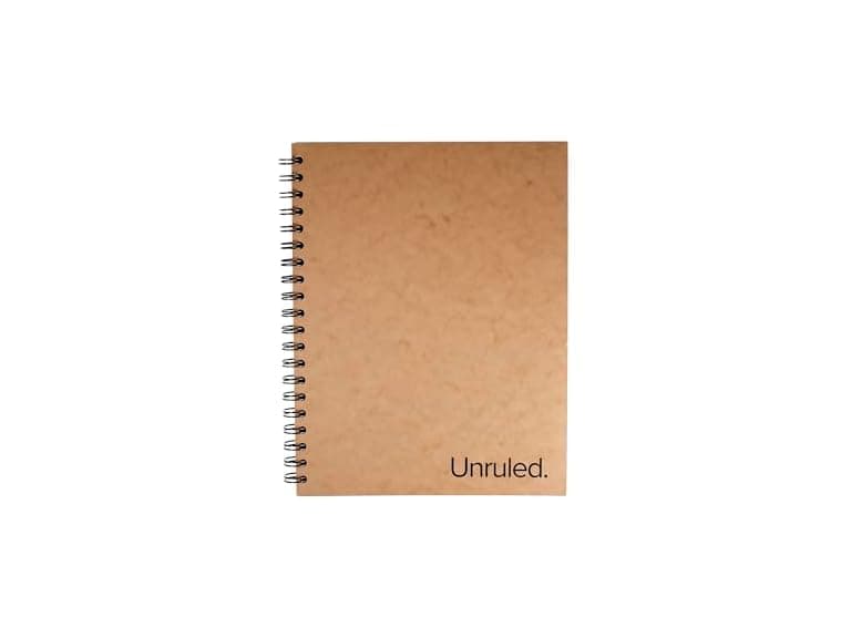 SPRING Unruled Blackout Blank Spiral Notebook - Image 1