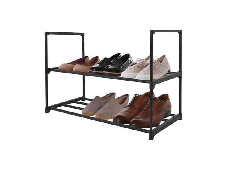 Americanflat 17x26.5 Shoe Organizer - 2 Tier Shoe Rack  - Image 1