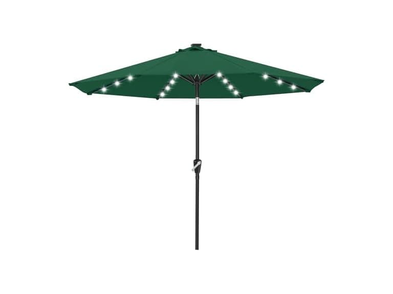 ABCCANOPY Durable Solar Led Patio Umbrellas 7.5FT (Green) - Image 1