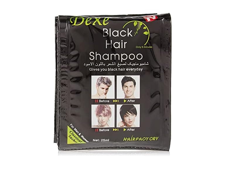 Dexe Black Hair Shampoo for Men and Wome - Image 1
