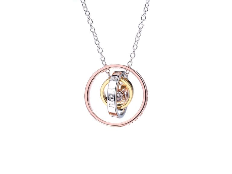 Tri Color I Love You Pendant - Image 1
