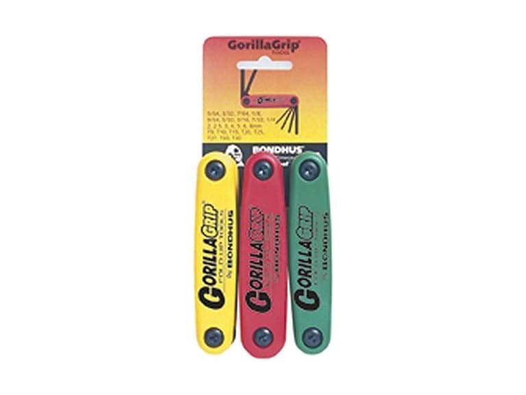 Bondhus 12533 Triple Pack GorillaGrip Fold Up Tool - Image 1