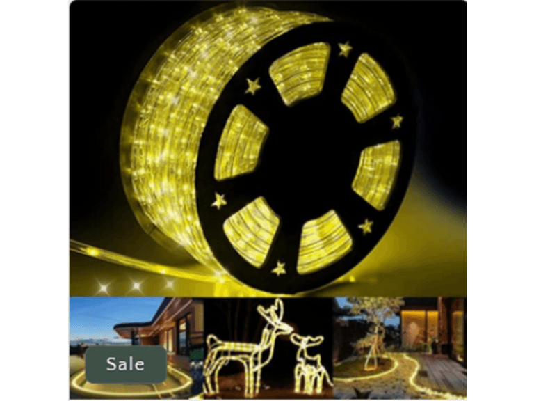 Hakol 1000 LED Outdoor Rope Lights – 53M/174ft Warm White - Image 1
