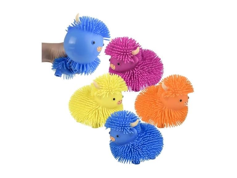 Rhode Island Novelty 5" Highland Cow Puffer - Image 1
