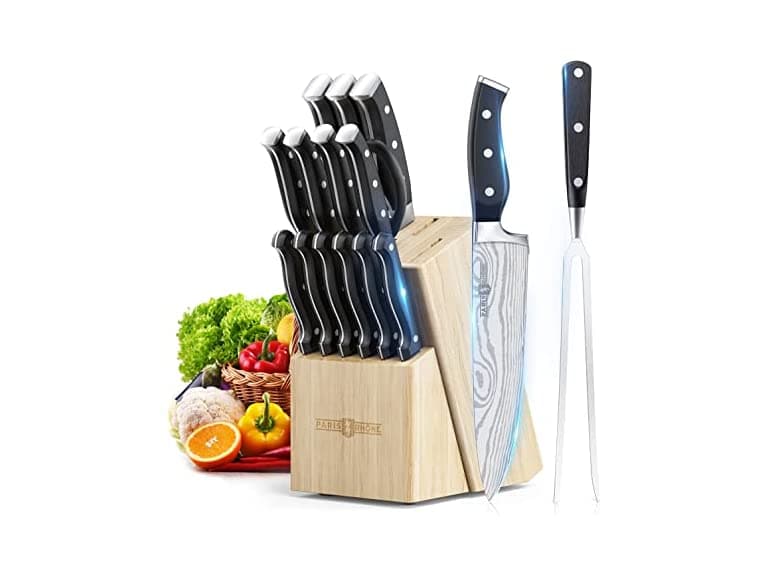 PARIS RHONE 16-Piece Stainless Steel Knife Set - Image 1