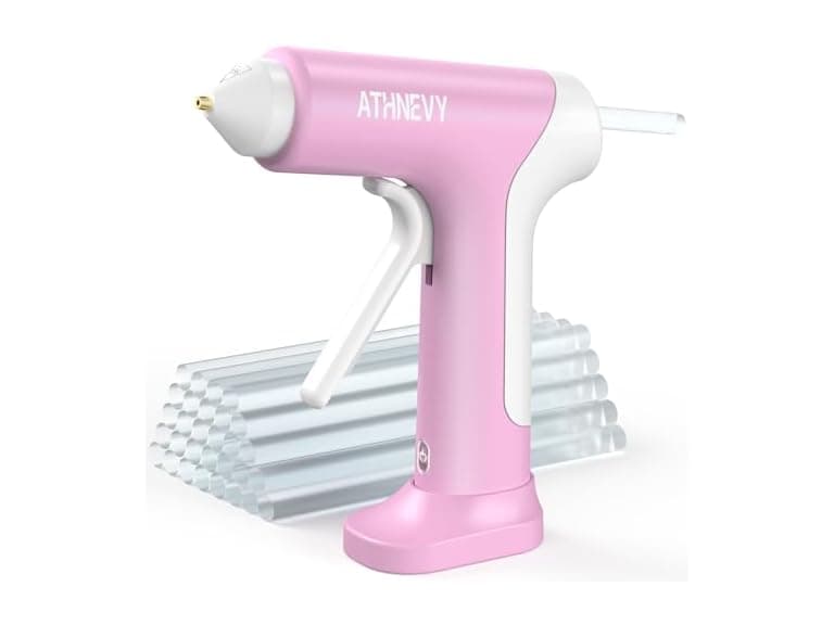 Athnevy FA0401 Cordless Hot Glue Gun Pink - Image 1