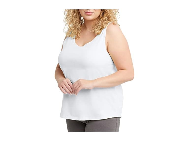 Hanes Women (XS) Originals Tank Top White - Image 1