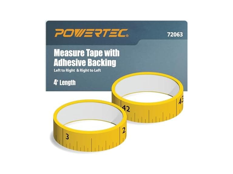 POWERTEC 72063 2 Pack 4' Measure Tape - Image 1