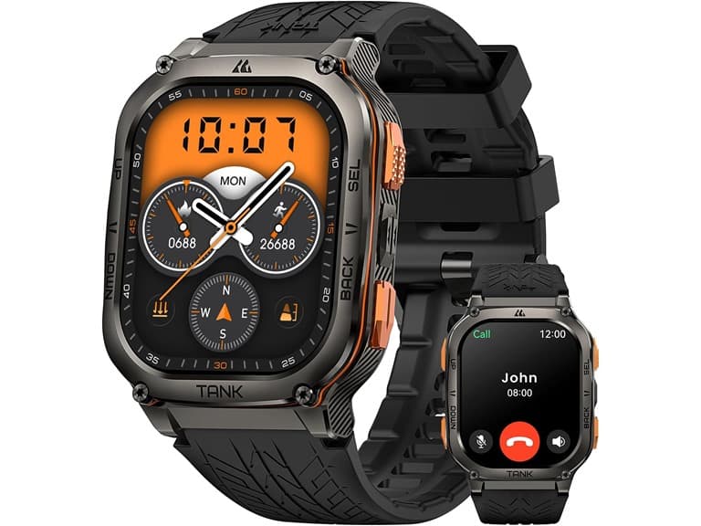 (NEW) AMAZTIM Military Smart Watch with GPS - Image 1