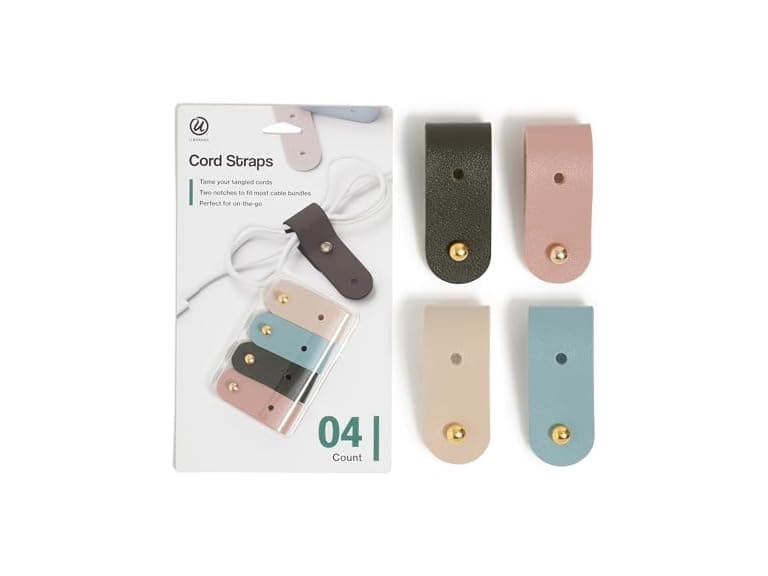 U Brands Vegan Leather Cord Straps 4pk - Image 1