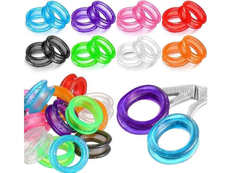 48 Pcs Silicone Scissor Finger Rings - Image 1