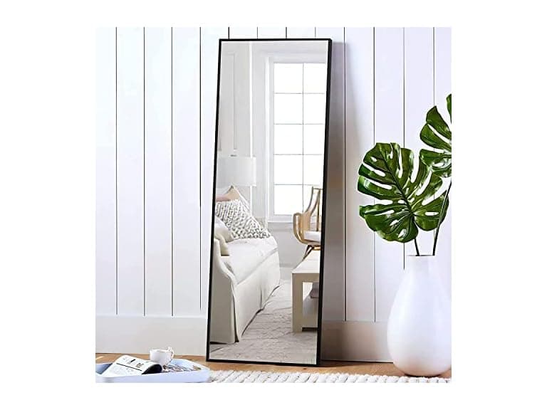 NeuType 59'x16' Wall Mirror, Black - Image 1
