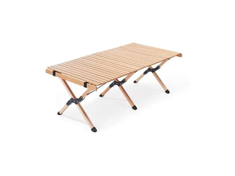 Outdoor Folding Wood Picnic Table - Image 1