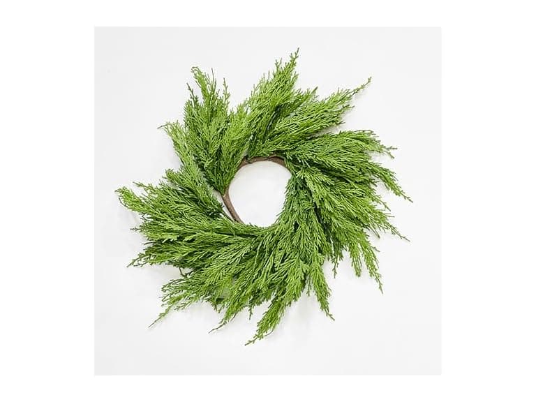 Worth Imports 19" Artificial Christmas Cypress Centerpiece Wreath - Image 1