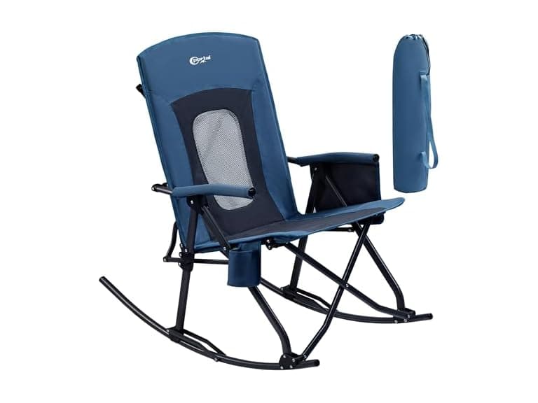 Portal Blue Oversized Rocking Camping Chair - Image 1
